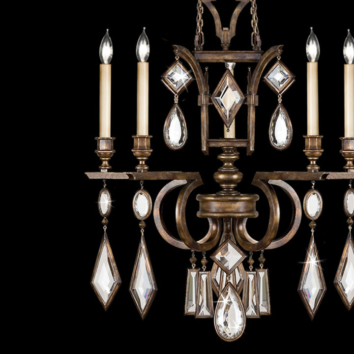 Encased Gems 27" Round Chandelier