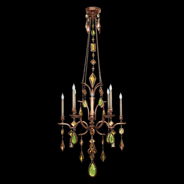 Encased Gems 31" Round Chandelier