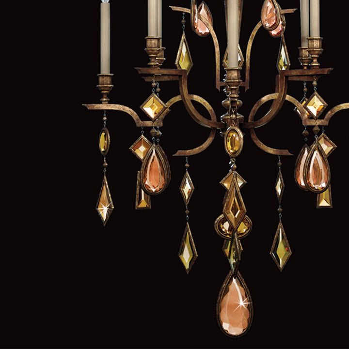 Encased Gems 31" Round Chandelier