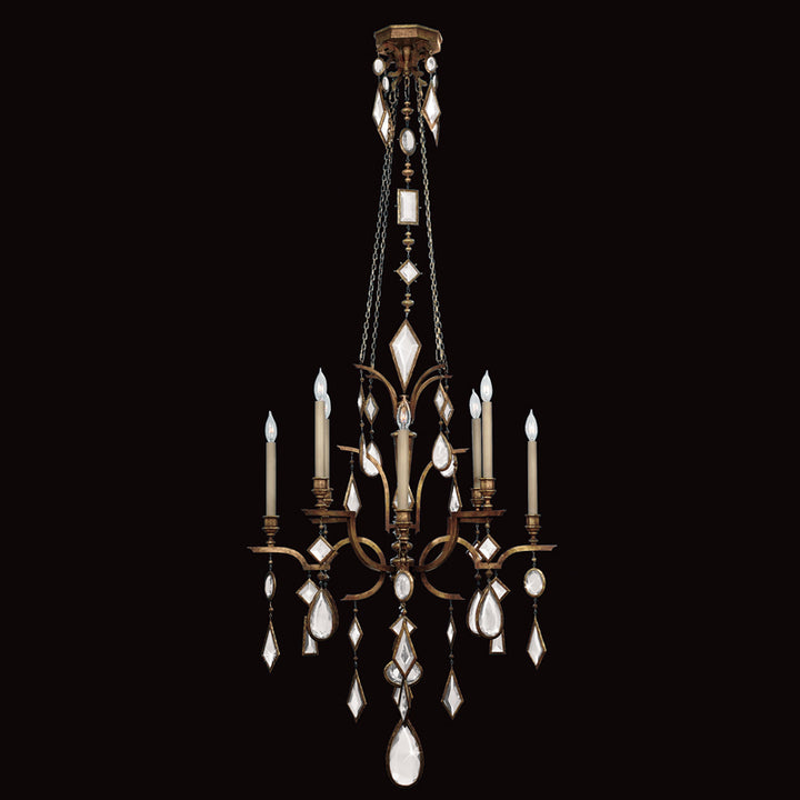 Encased Gems 31" Round Chandelier