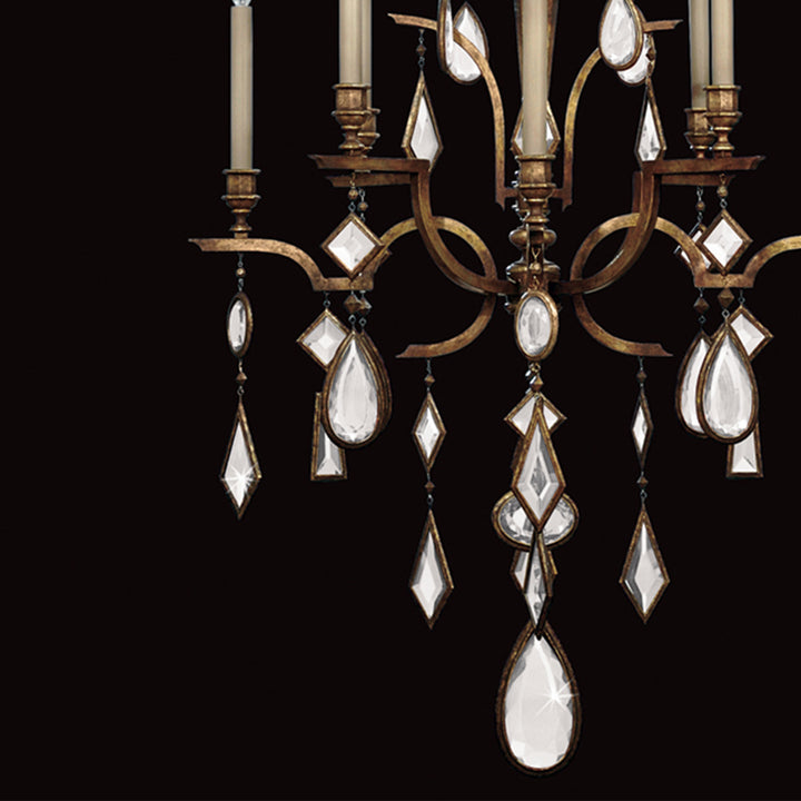 Encased Gems 31" Round Chandelier