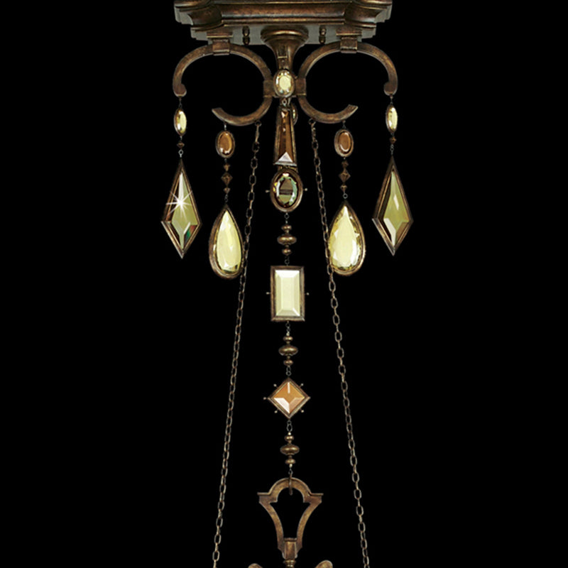 Encased Gems 50" Oblong Chandelier
