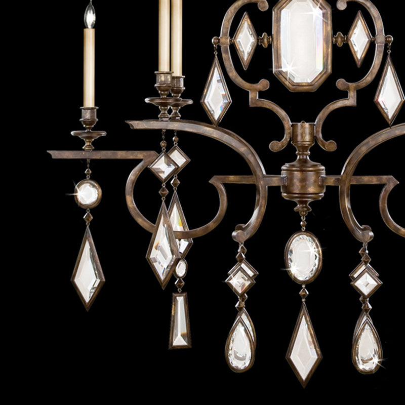 Encased Gems 50" Oblong Chandelier