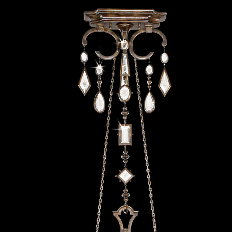 Encased Gems 50" Oblong Chandelier