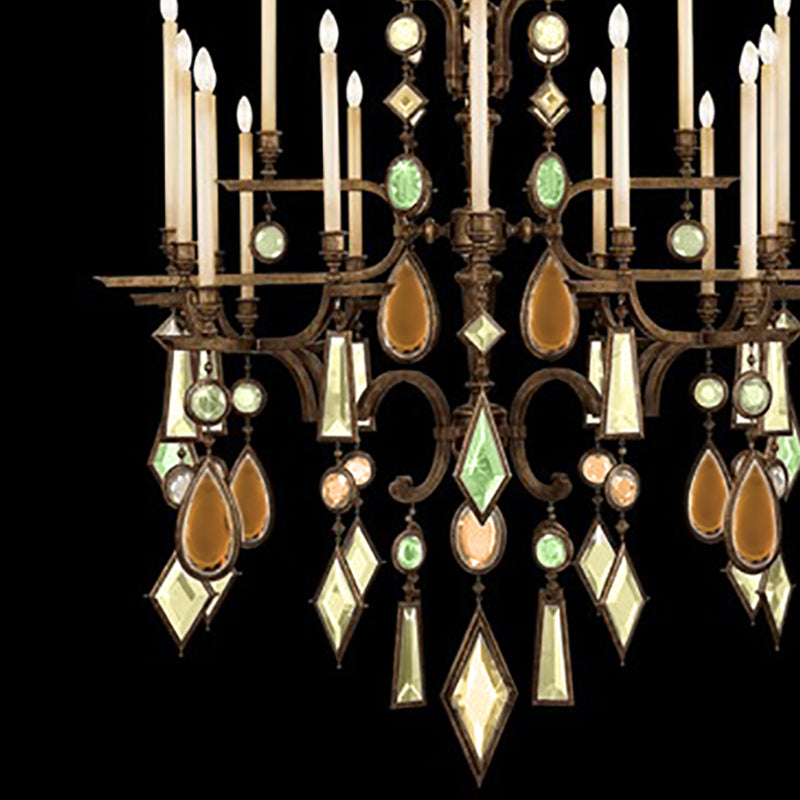 Encased Gems 53" Round Chandelier