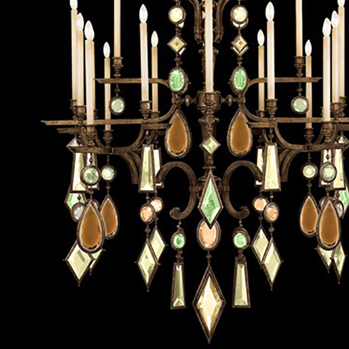 Encased Gems 53" Round Chandelier