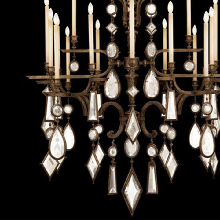 Encased Gems 53" Round Chandelier