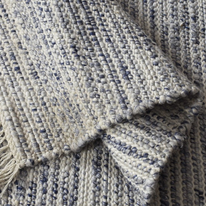 Khiara - Indoor-Outdoor 5 X 8 Rug - Blue / White