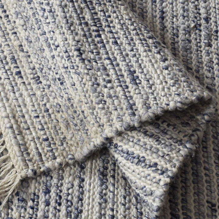 Khiara - Indoor-Outdoor 9 X 12 Rug - Blue / White