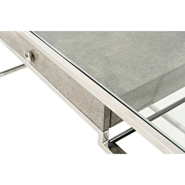 Tintagel Desk (Blue Mottled Eggshell)