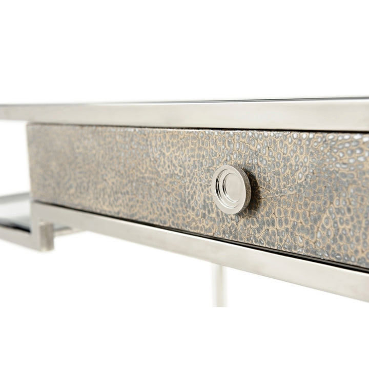 Tintagel Desk (Blue Mottled Eggshell)
