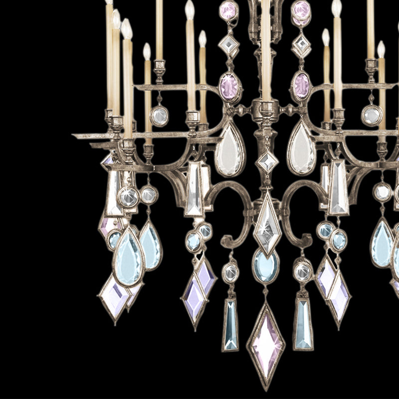 Encased Gems 53" Round Chandelier