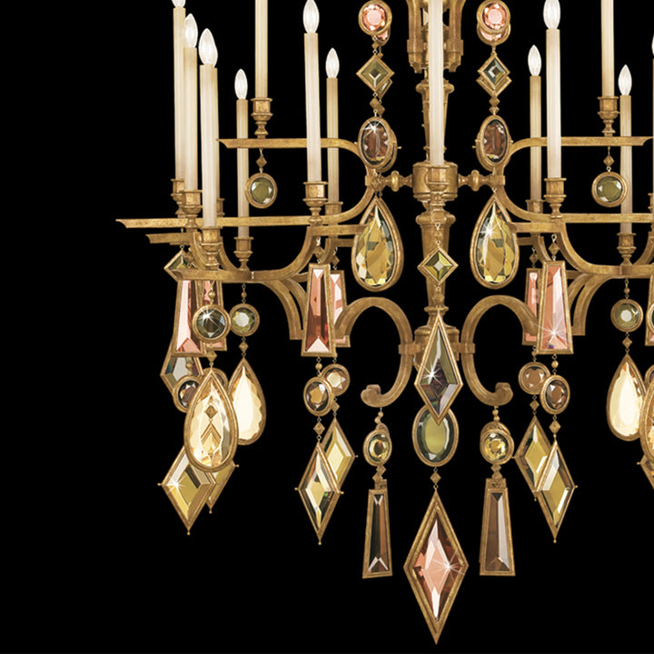 Encased Gems 53" Round Chandelier
