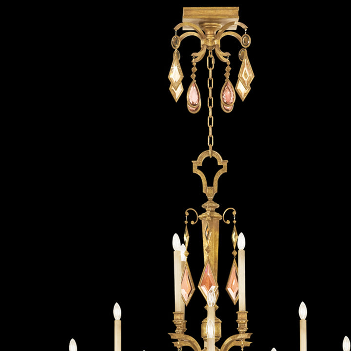 Encased Gems 53" Round Chandelier