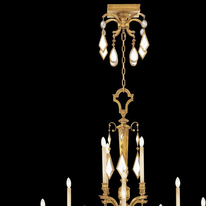 Encased Gems 53" Round Chandelier