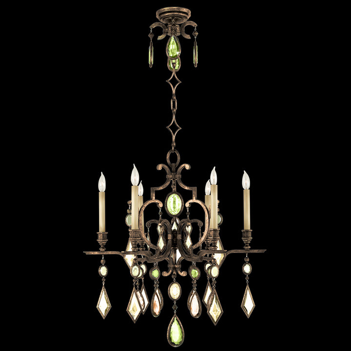 Encased Gems 29" Round Chandelier