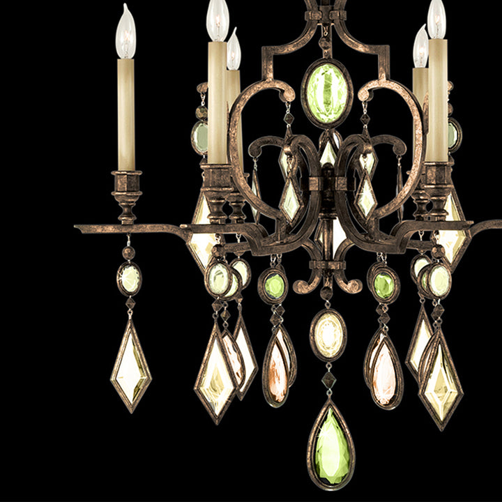 Encased Gems 29" Round Chandelier