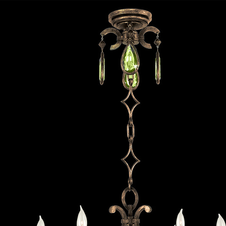 Encased Gems 29" Round Chandelier