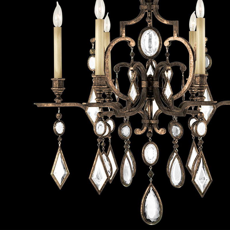Encased Gems 29" Round Chandelier