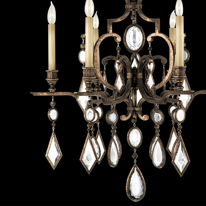Encased Gems 29" Round Chandelier