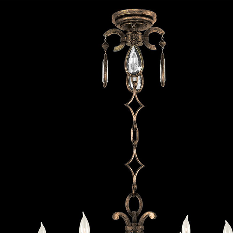 Encased Gems 29" Round Chandelier