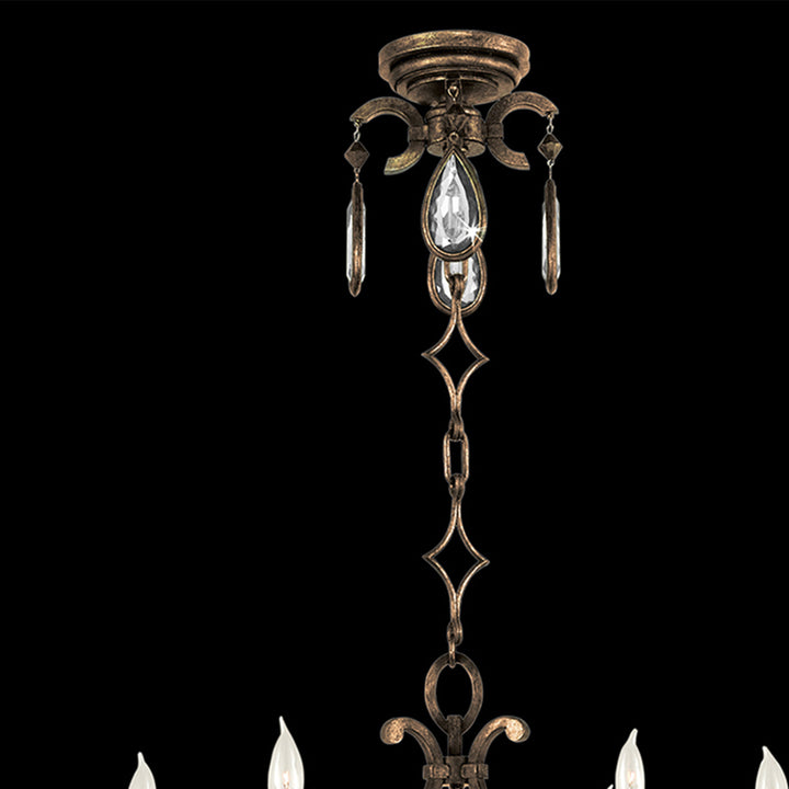 Encased Gems 29" Round Chandelier