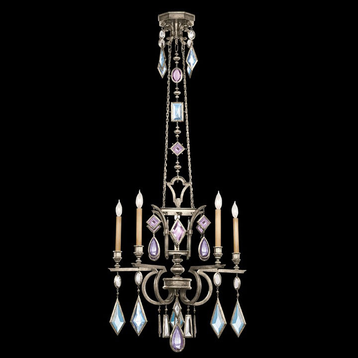 Encased Gems 27" Round Chandelier