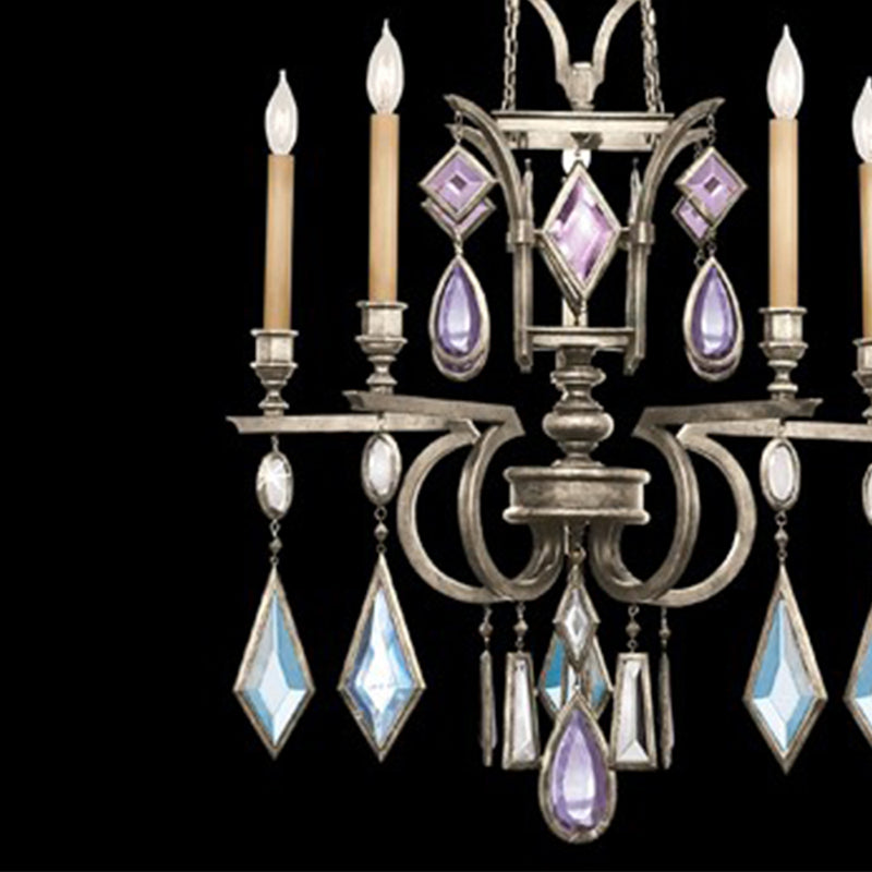 Encased Gems 27" Round Chandelier