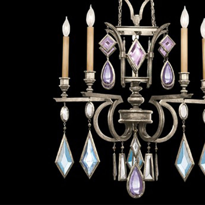 Encased Gems 27" Round Chandelier