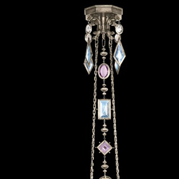 Encased Gems 27" Round Chandelier