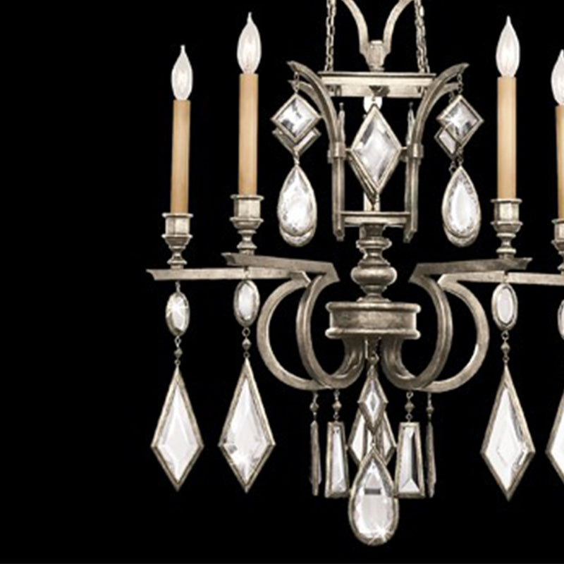 Encased Gems 27" Round Chandelier