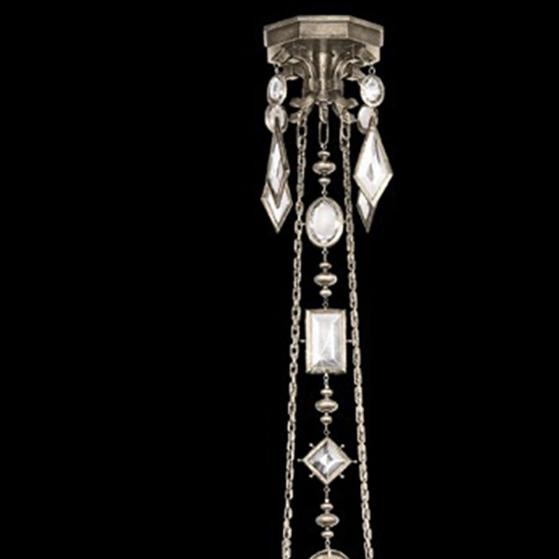 Encased Gems 27" Round Chandelier
