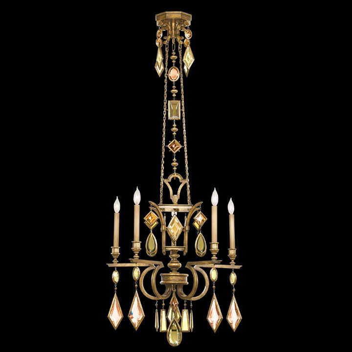 Encased Gems 27" Round Chandelier