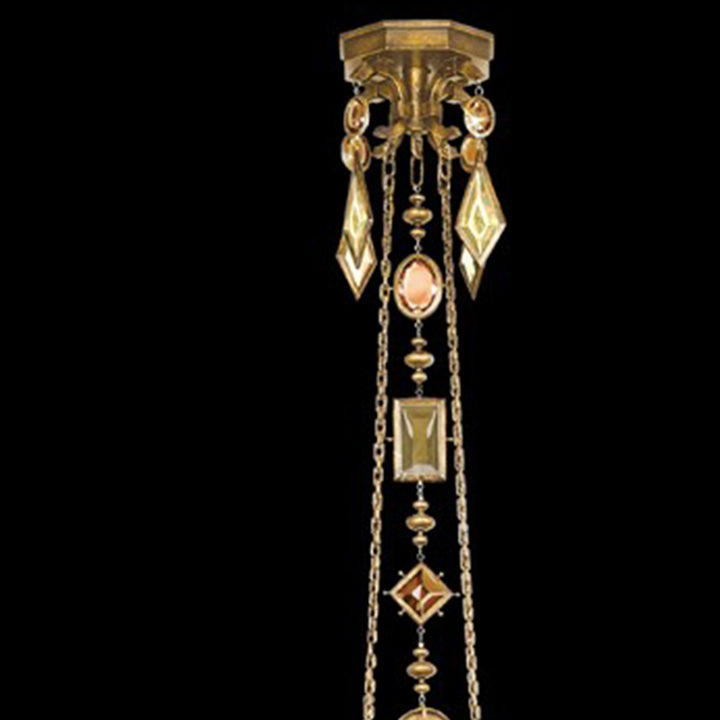 Encased Gems 27" Round Chandelier