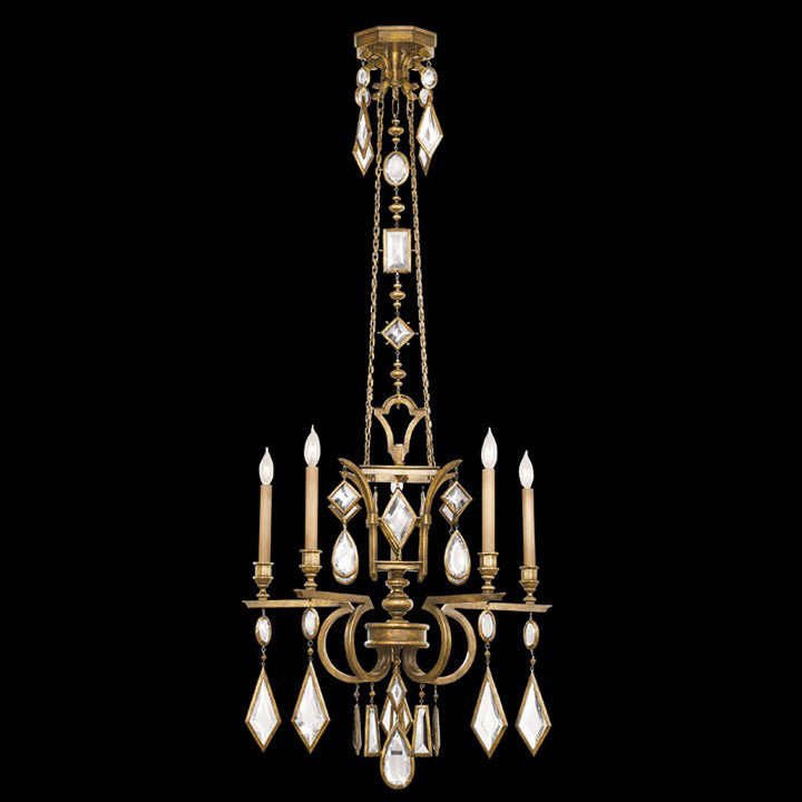 Encased Gems 27" Round Chandelier
