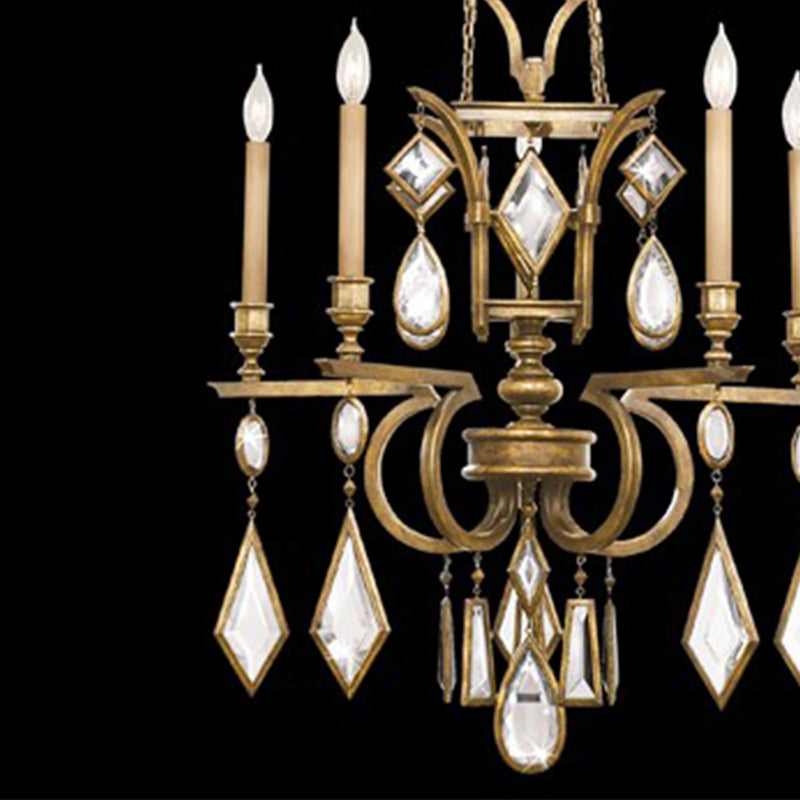Encased Gems 27" Round Chandelier