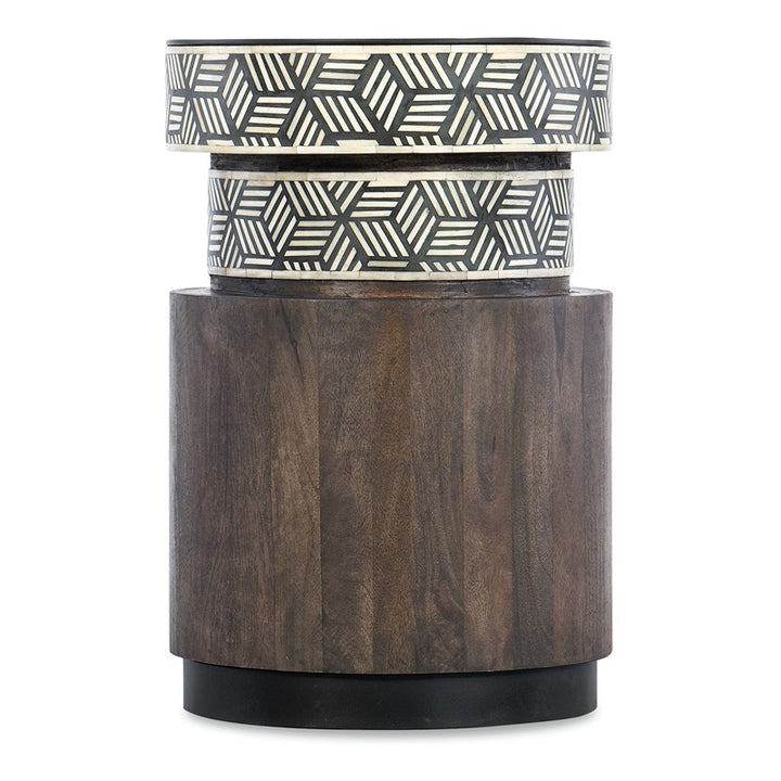 Commerce And Market - Vector Round Side Table - Dark Brown