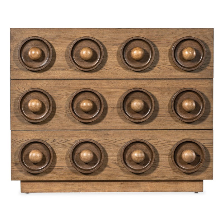Commerce And Market - Knobby 3-Drawer Accent Chest - Light Brown