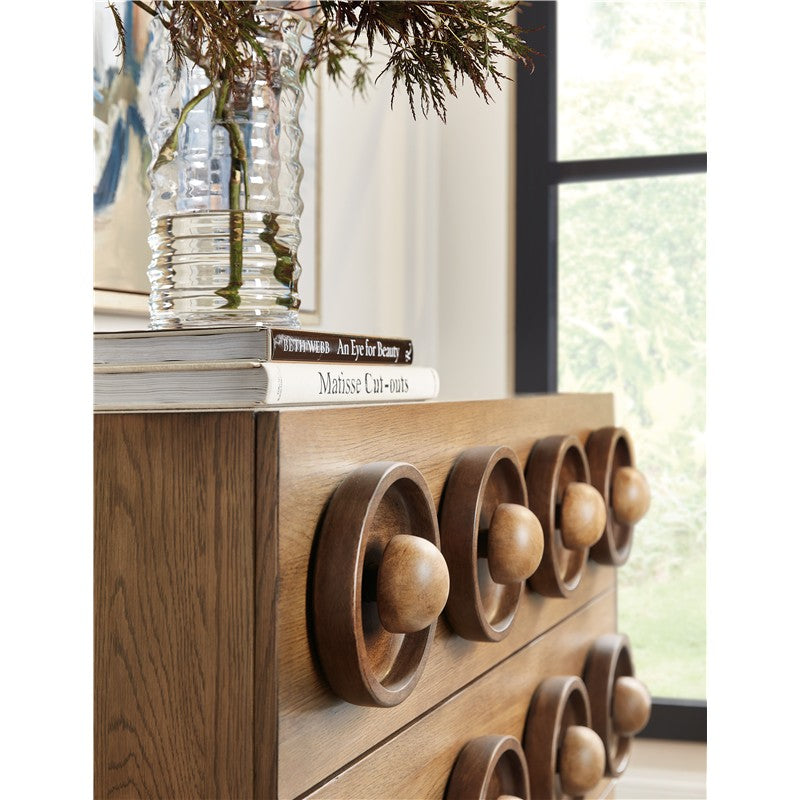 Commerce And Market - Knobby 3-Drawer Accent Chest - Light Brown