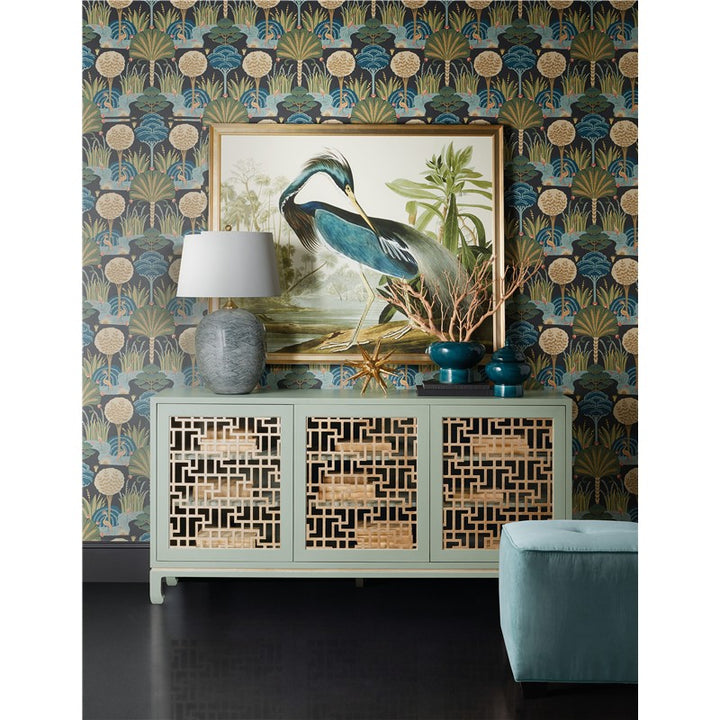 Commerce And Market - Trellis Entertainment Credenza - Light Blue