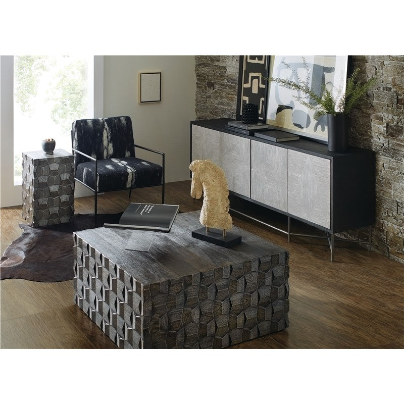 Commerce And Market - Chiseling Cocktail Table - Dark Gray