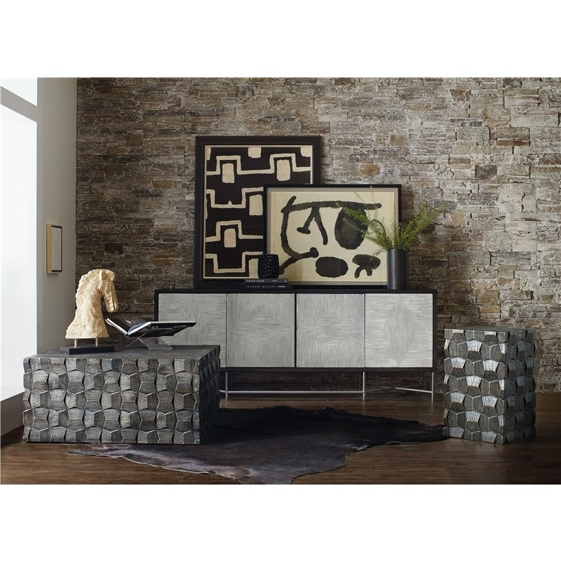 Commerce And Market - Chiseling Cocktail Table - Dark Gray