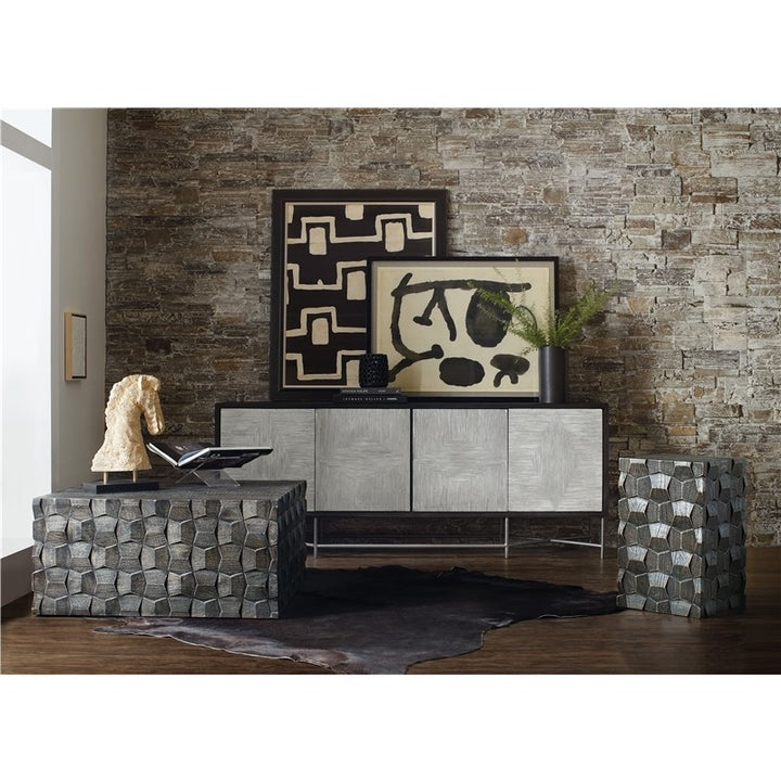Commerce And Market - Chiseling Cocktail Table - Dark Gray