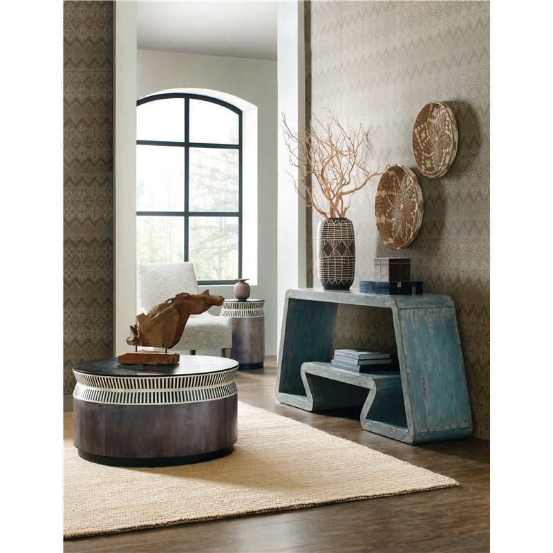 Commerce And Market - Jacobs Ladder End Table - Dark Brown