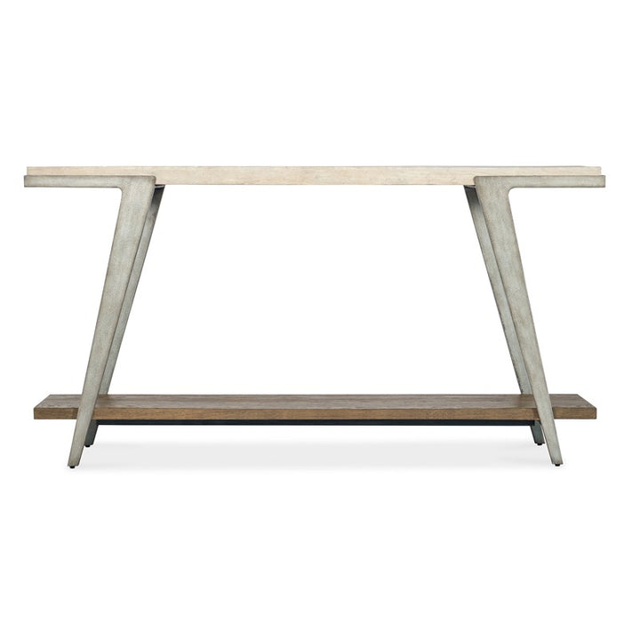 Commerce And Market - Boomerang Console Table - White