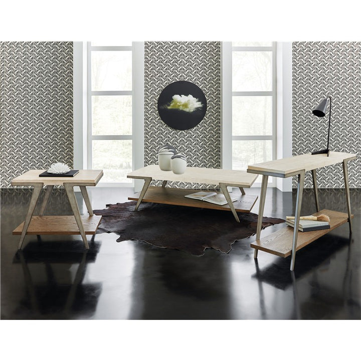 Commerce And Market - Boomerang Console Table - White