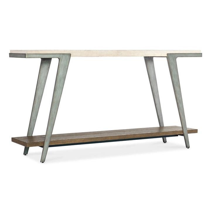 Commerce And Market - Boomerang Console Table - White