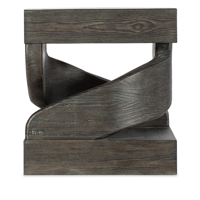 Commerce And Market - Twister End Table - Dark Brown