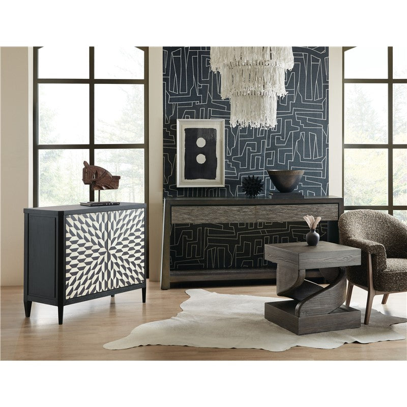 Commerce And Market - Twister End Table - Dark Brown