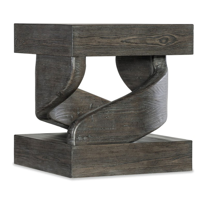 Commerce And Market - Twister End Table - Dark Brown